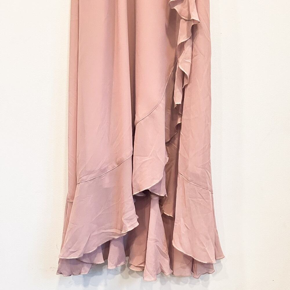 Show Me Your Mumu Jess Ruffle Midi Dress Pink Size S - Picture 5 of 8